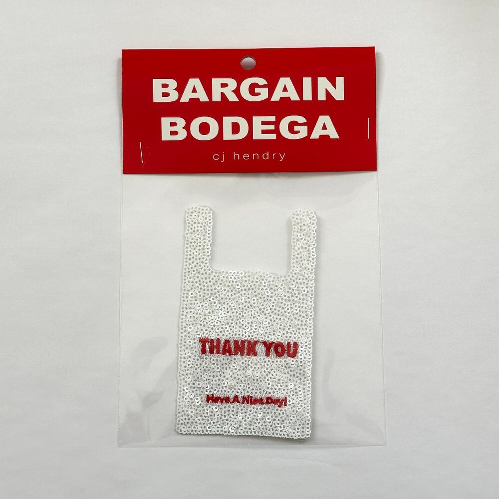 CJ Hendry Bargain Bodega Patch - Thank You Shopping Bag